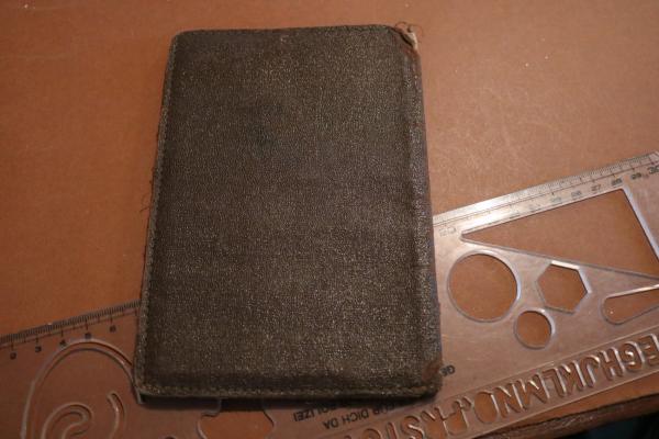 old artificial leather? Cover for military passport